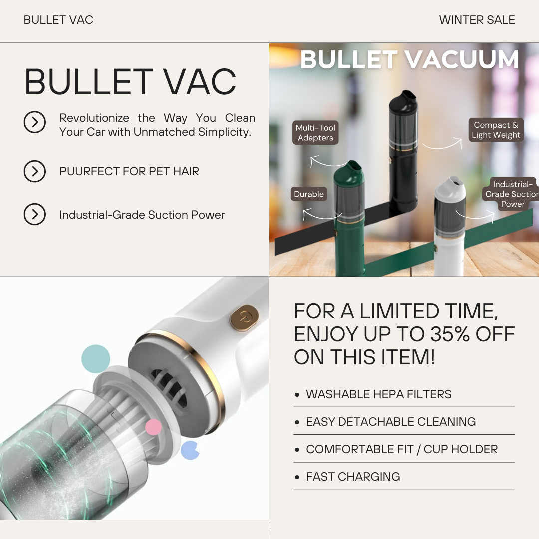 Bullet Vac Electric Air Duster & Vacuum