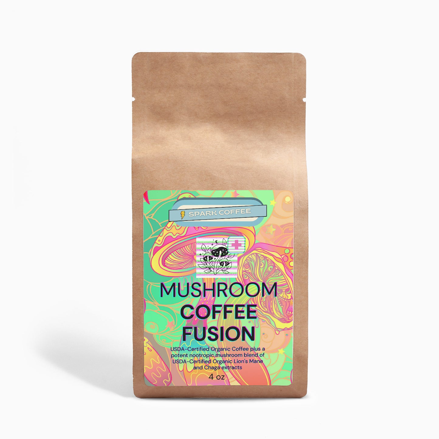 SPϟRK Mushroom Coffee Fusion - Lion’s Mane & Chaga 4oz