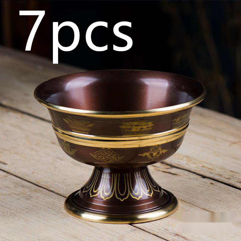 India Copper God of Wealth Water Supply Cup for Buddha Cup
