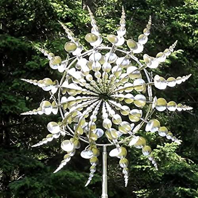 Unique And Magical Metal Windmill Outdoor Dynamic Wind Spinners Wind Catchers Exotic Yard Patio Lawn Garden Decoration