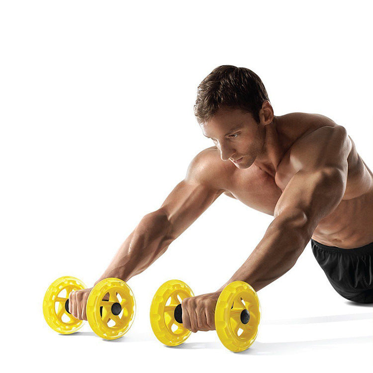 Multifunctional Whole Body Core Muscle Training Double-wheel AB Roller
