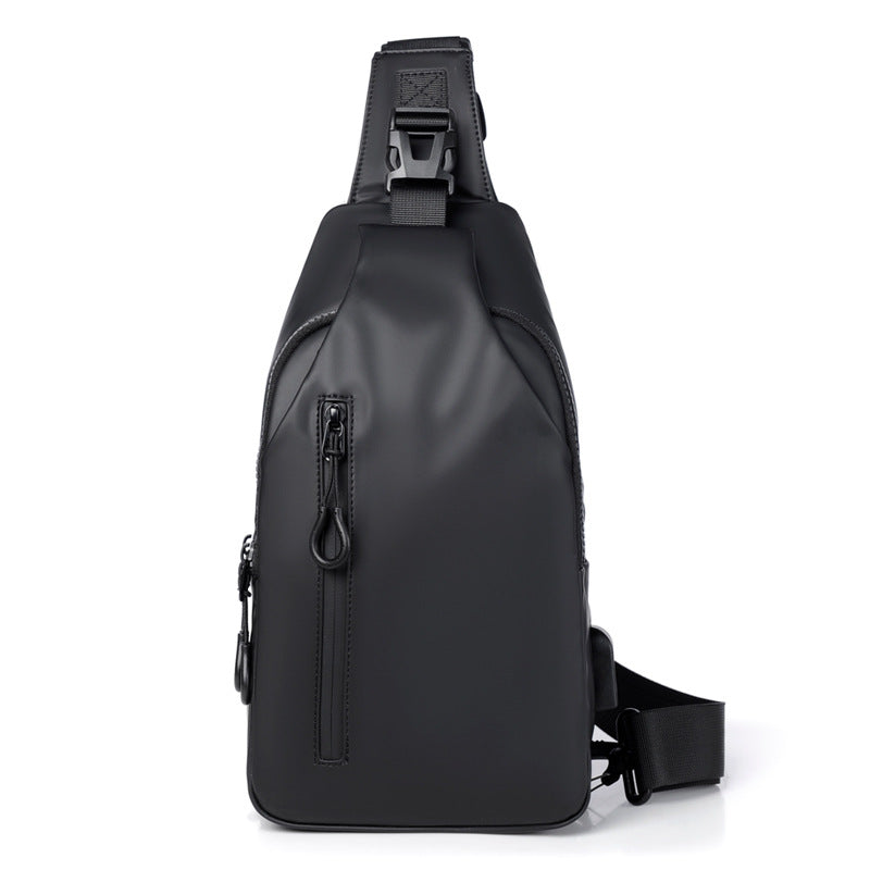 Black Sling Crossbody Backpack Shoulder Bag For Men Chest Bag