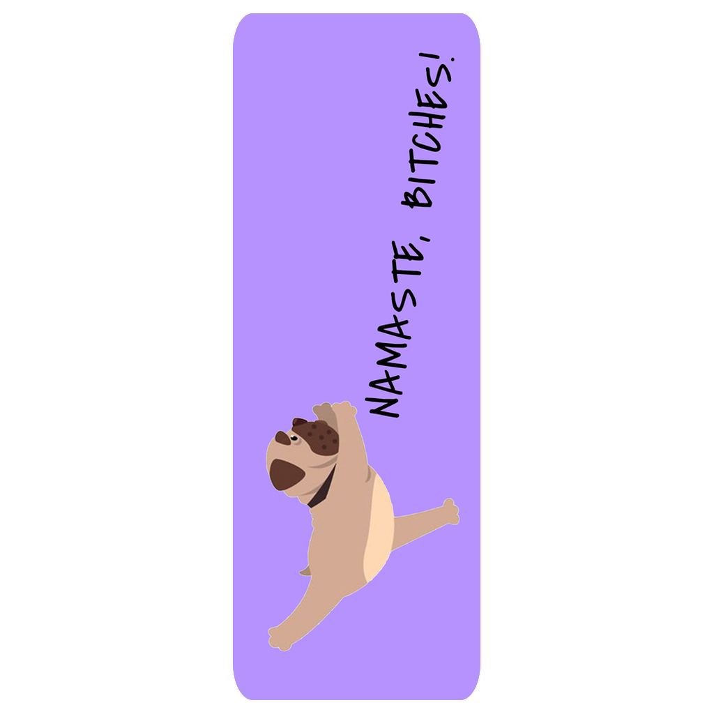 Purple Dog Namaste Bitches | Yogatation original v2 yoga mat - Yogatation