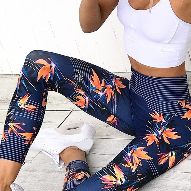 floral print pants - Yogatation